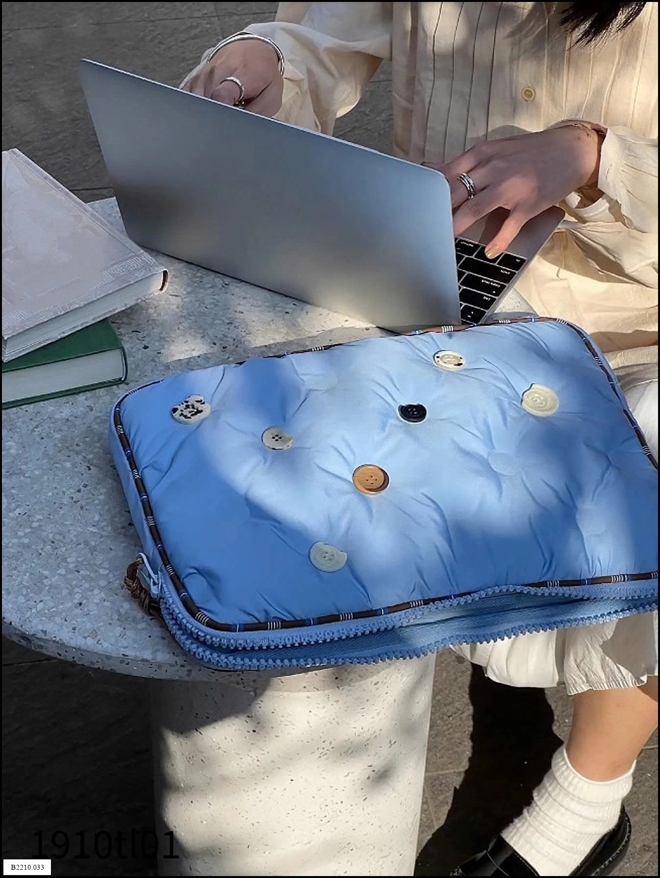 TTÚI ĐỰNG LAPTOP ĐÍNH CÚC DỄ THƯƠNG CHỐNG SỐC Giá sỉ 130k