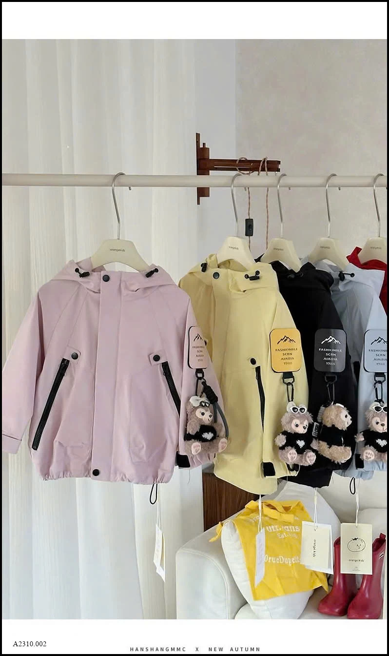 ÁoO KHOÁC GIÓ CUTE CHO BÉ  Giá sỉ 240k