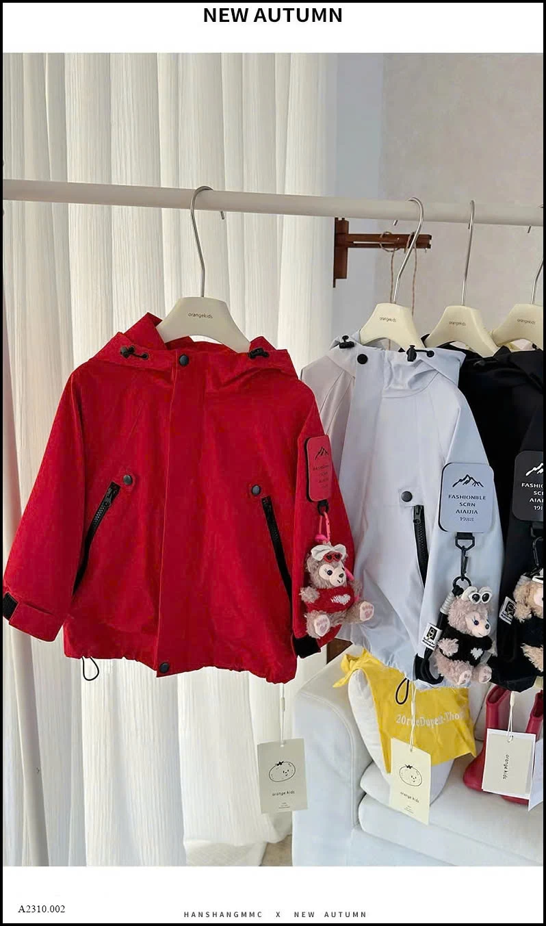ÁoO KHOÁC GIÓ CUTE CHO BÉ  Giá sỉ 240k