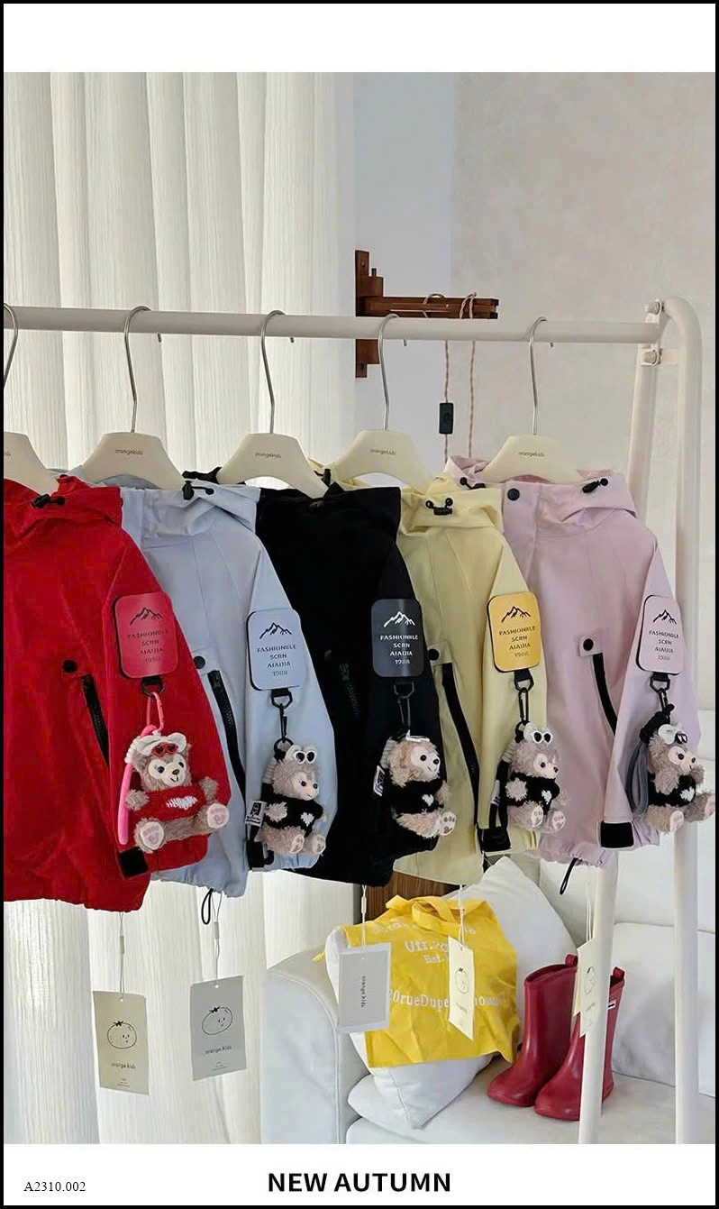 ÁoO KHOÁC GIÓ CUTE CHO BÉ  Giá sỉ 240k