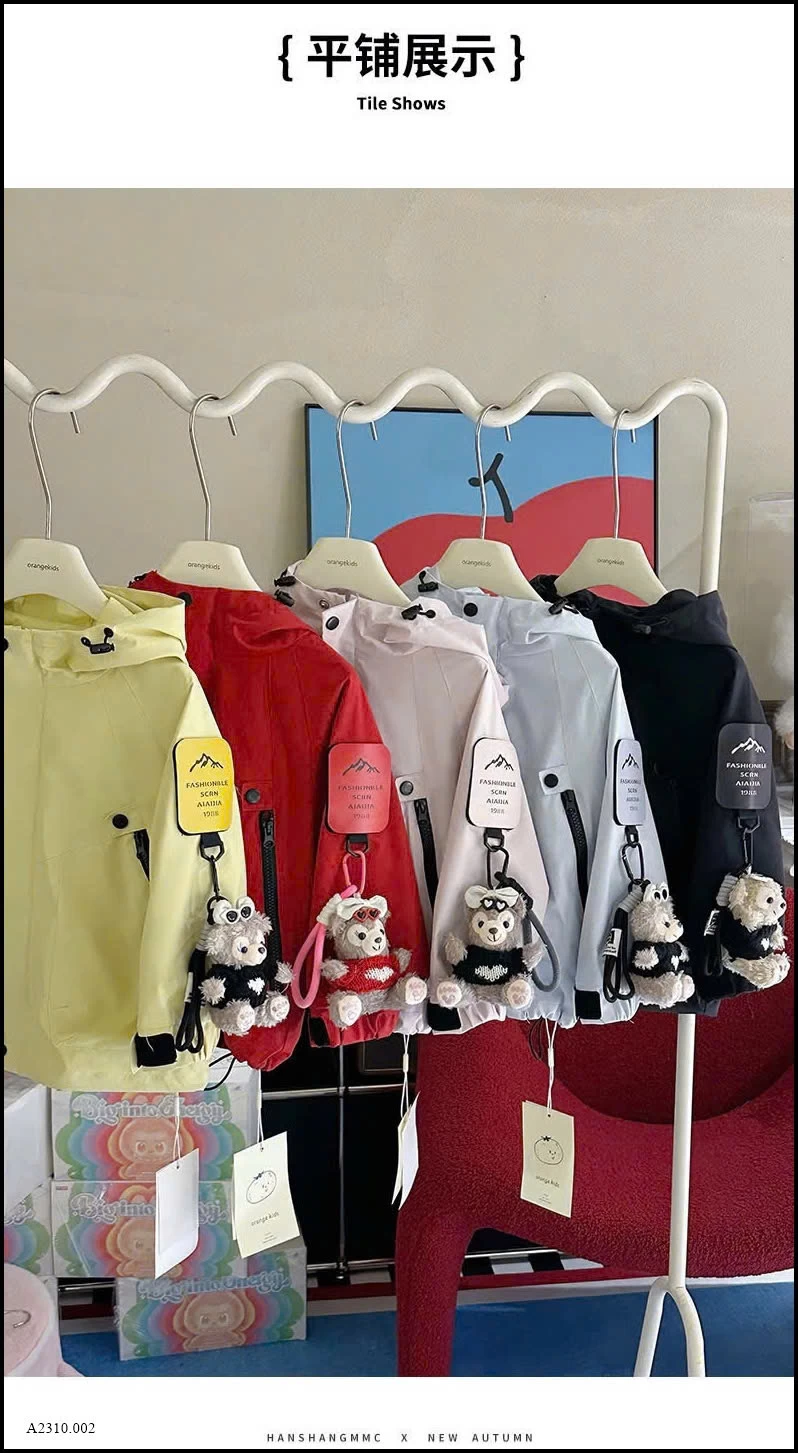 ÁoO KHOÁC GIÓ CUTE CHO BÉ  Giá sỉ 240k