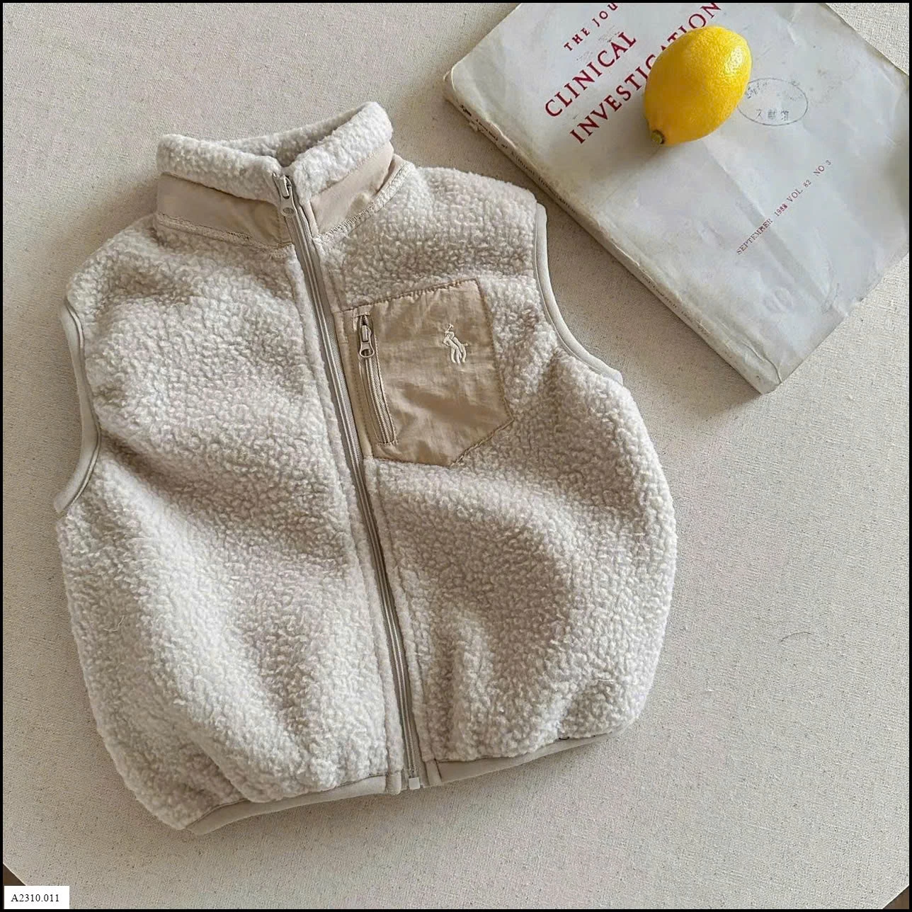 ÁO GILE LÔNG CỪU CHO BÉ  Giá sỉ 125k