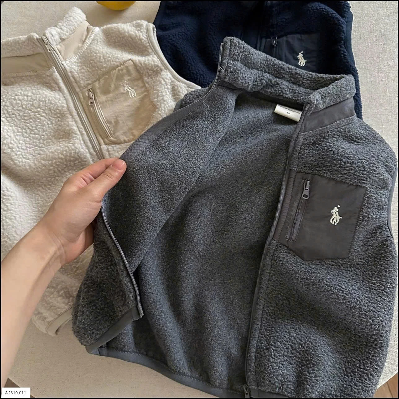 ÁO GILE LÔNG CỪU CHO BÉ  Giá sỉ 125k