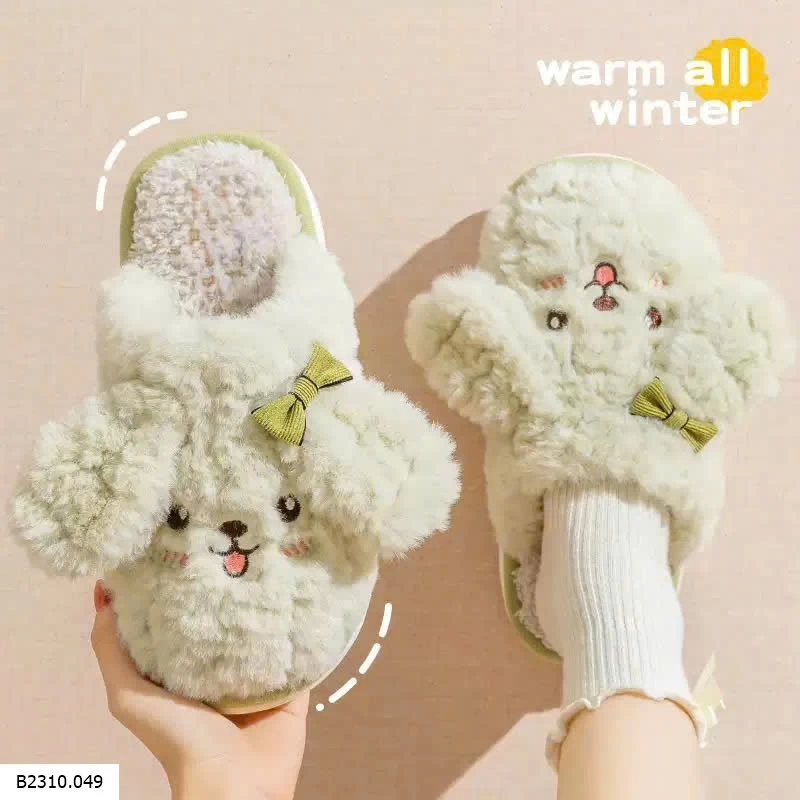 Dép bông hình cún siêu đáng yêu  Giá sỉ 70k