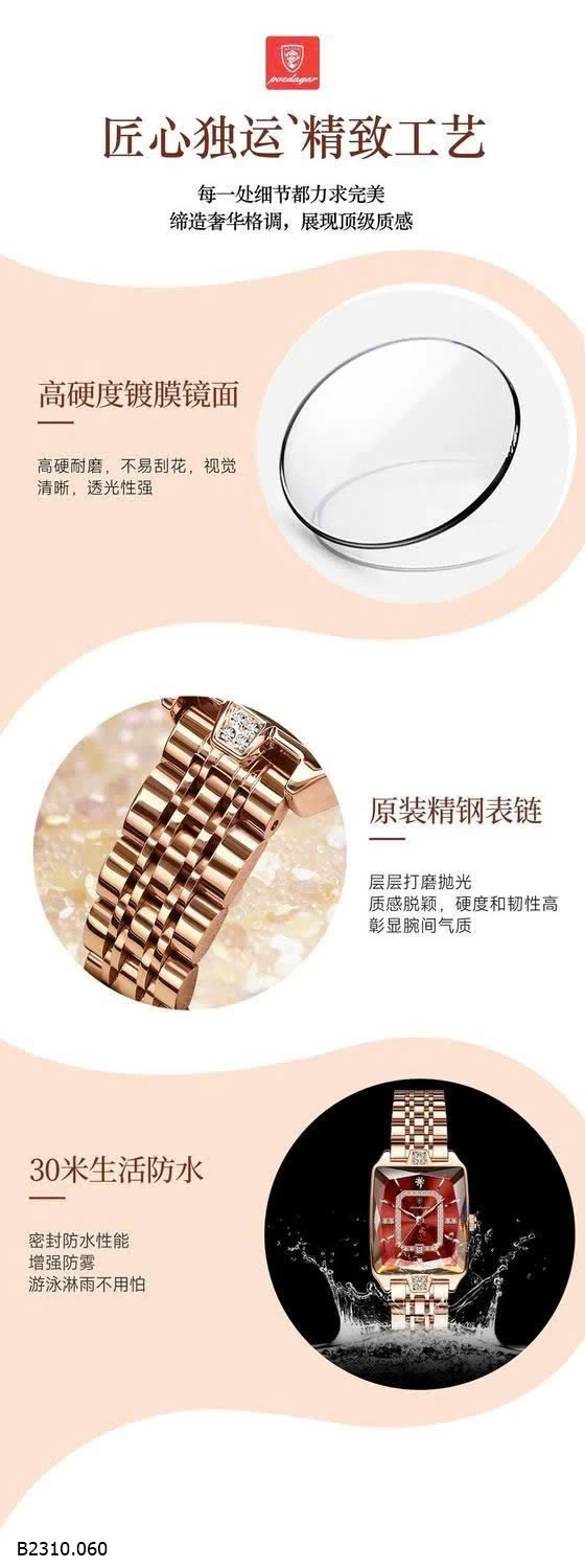 Đồng hồ poedagar 785 nữ full   Giá sỉ 279k