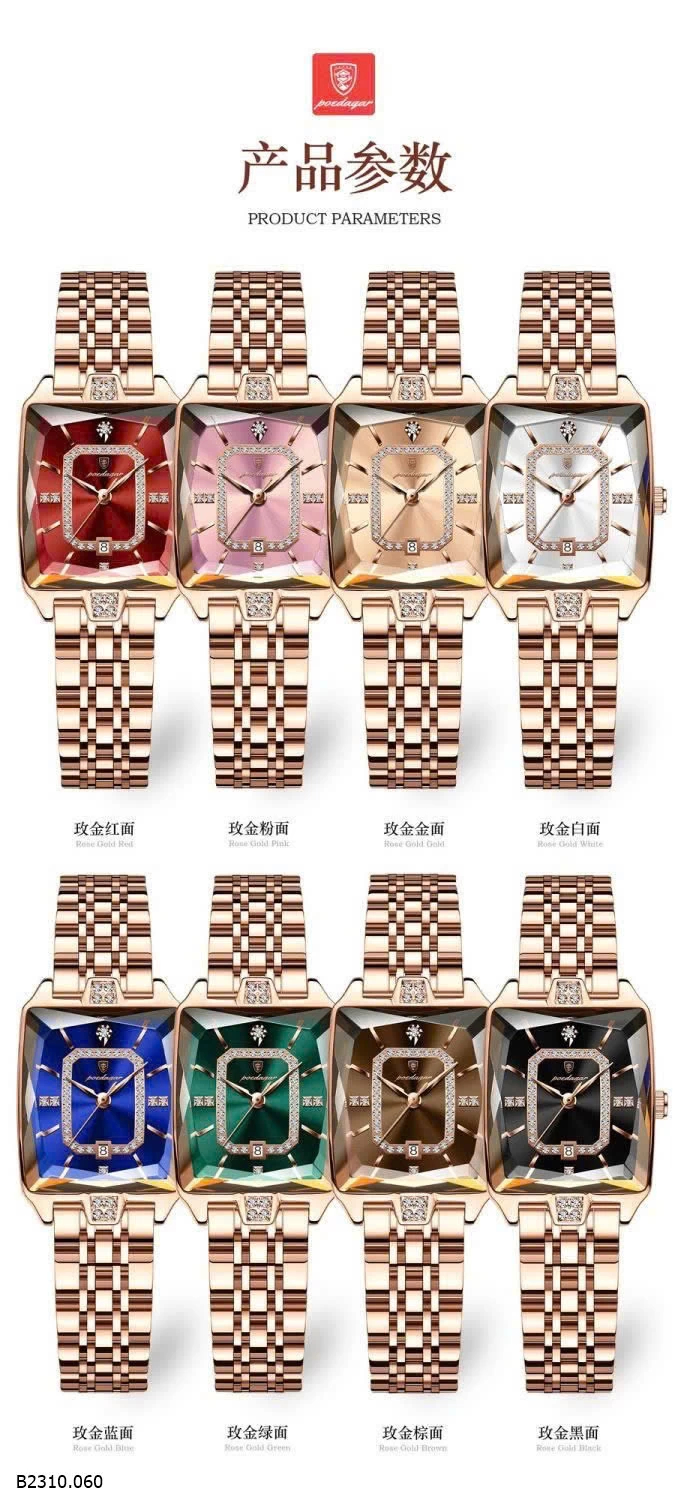 Đồng hồ poedagar 785 nữ full   Giá sỉ 279k