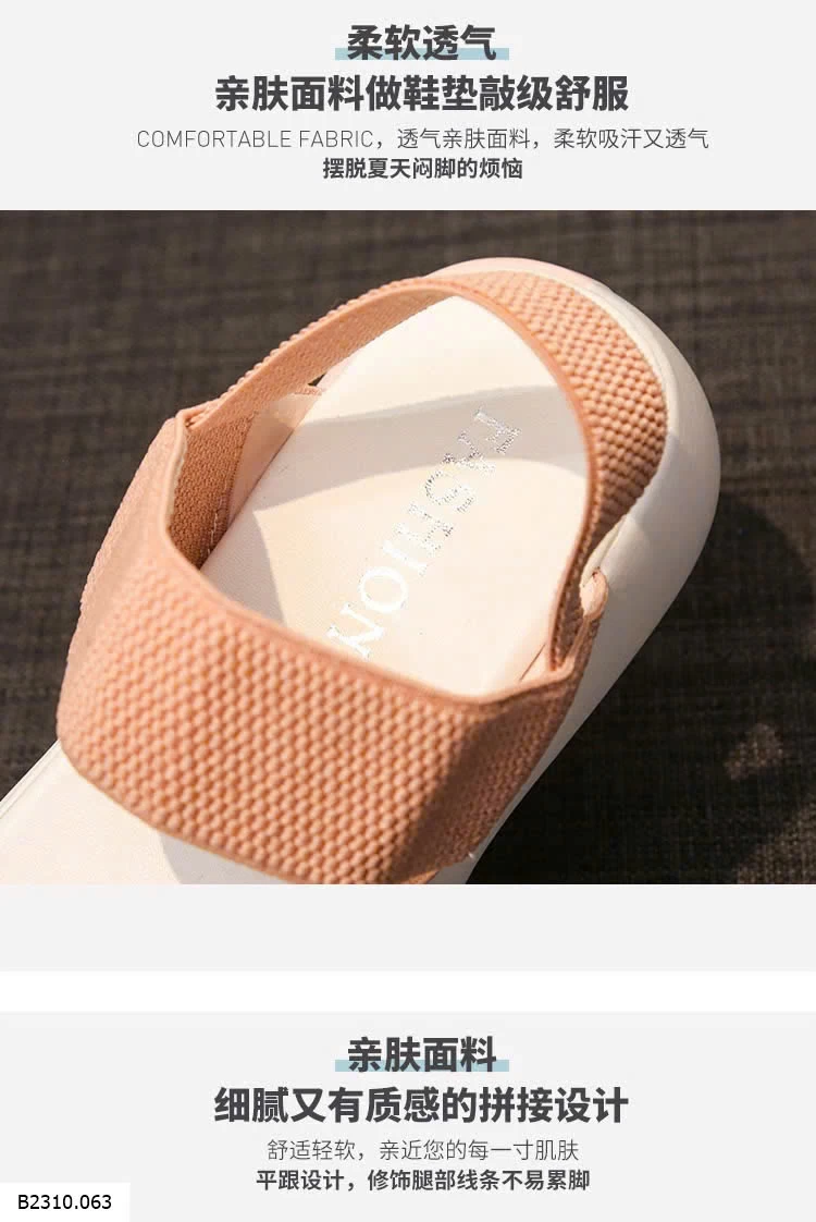 DÉP SANDAL QUAI NGANG CHO NỮ   Giá sỉ 100k