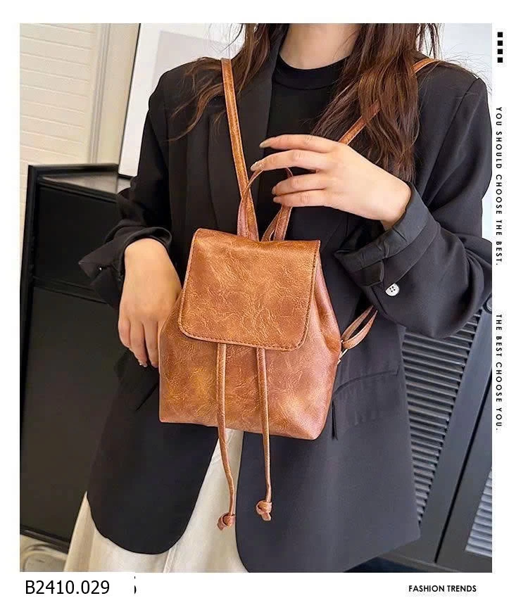 BALO DA MINI NỮ PHỐI DÂY RÚT CỰC XINH  Giá sỉ 65k