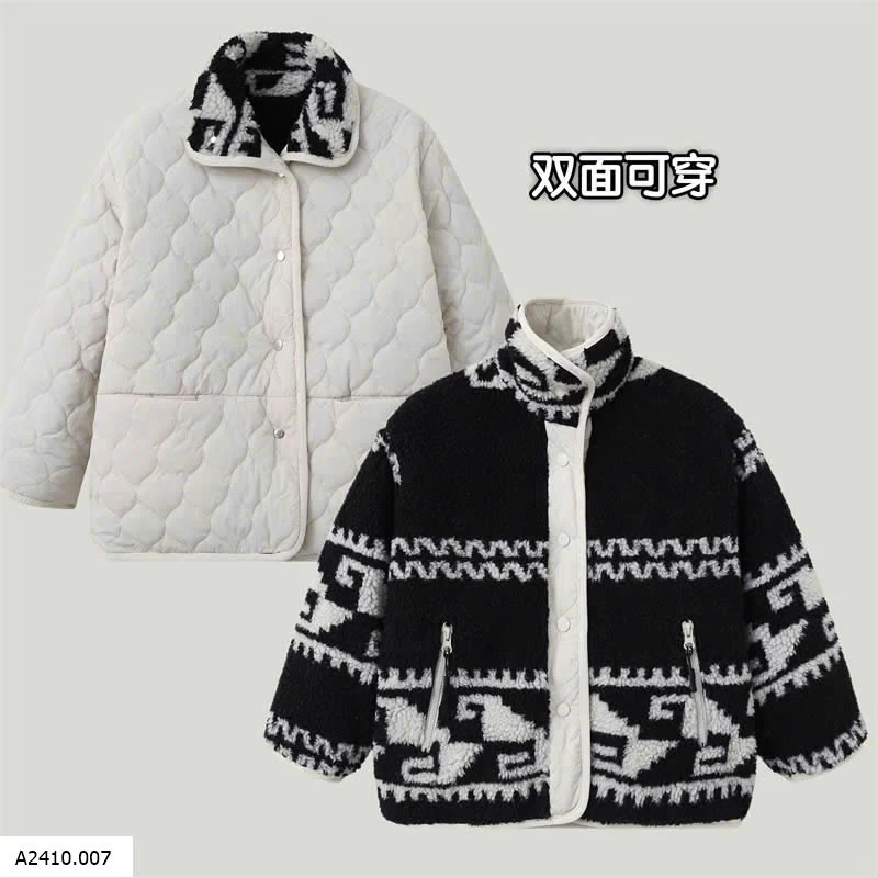 ÁO KHOÁC 2 MẶT SIÊU ẤM CHO BG  Giá sỉ 270k
