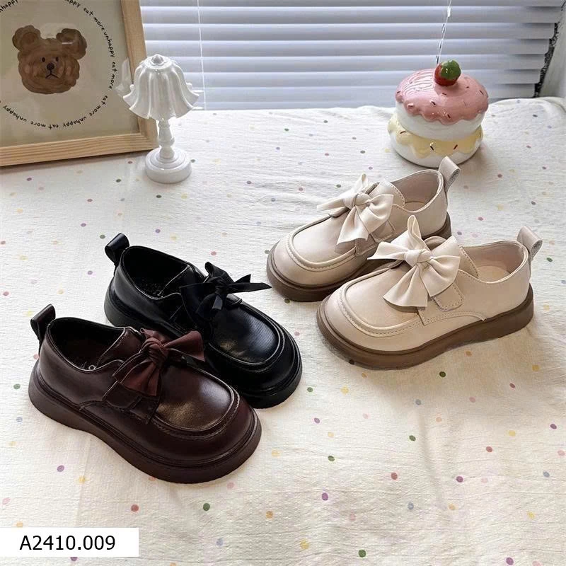 GIÀY LOAFER NƠ XINH CHO BÉ GÁI  Giá sỉ 25-26: 130k      27-31: 140k      32-35: 155k