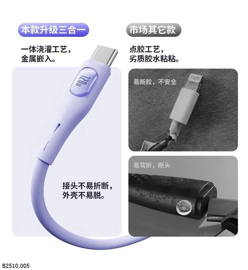 DÂY SẠC 3 CHÂN 120W  Giá sỉ 1m2: 60k 1m8: 70