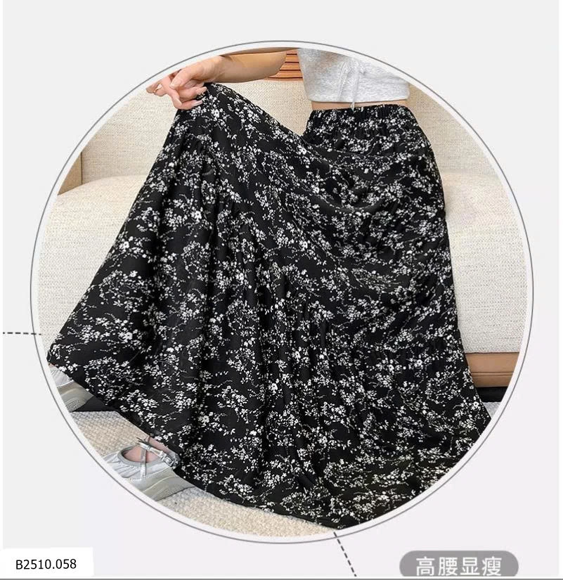 CHÂN VÁY DÁNG DÀI HOA NHÍ   Giá sỉ 108k