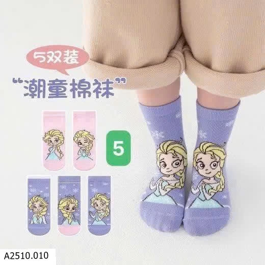 SET 5 ĐÔI TẤT HOẠT HÌNH CHO BÉ   Giá sỉ #57k/ set 5 đôi