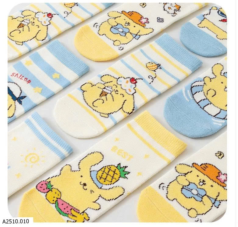 SET 5 ĐÔI TẤT HOẠT HÌNH CHO BÉ   Giá sỉ #57k/ set 5 đôi