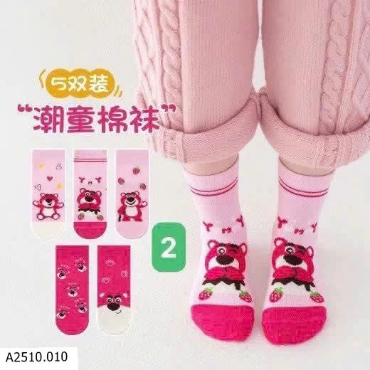 SET 5 ĐÔI TẤT HOẠT HÌNH CHO BÉ   Giá sỉ #57k/ set 5 đôi