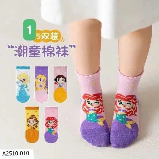 SET 5 ĐÔI TẤT HOẠT HÌNH CHO BÉ   Giá sỉ #57k/ set 5 đôi