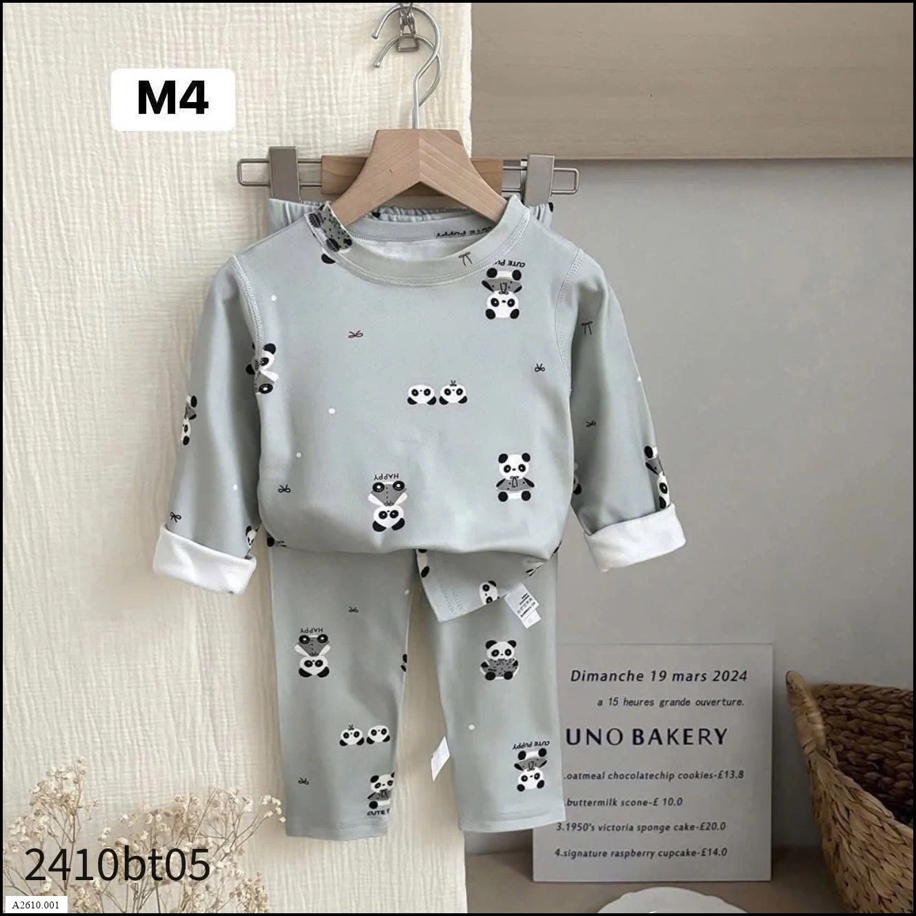 BỘ MẶC NHÀ THU ĐÔNG CHO BÉ  Giá sỉ 75k/bộ