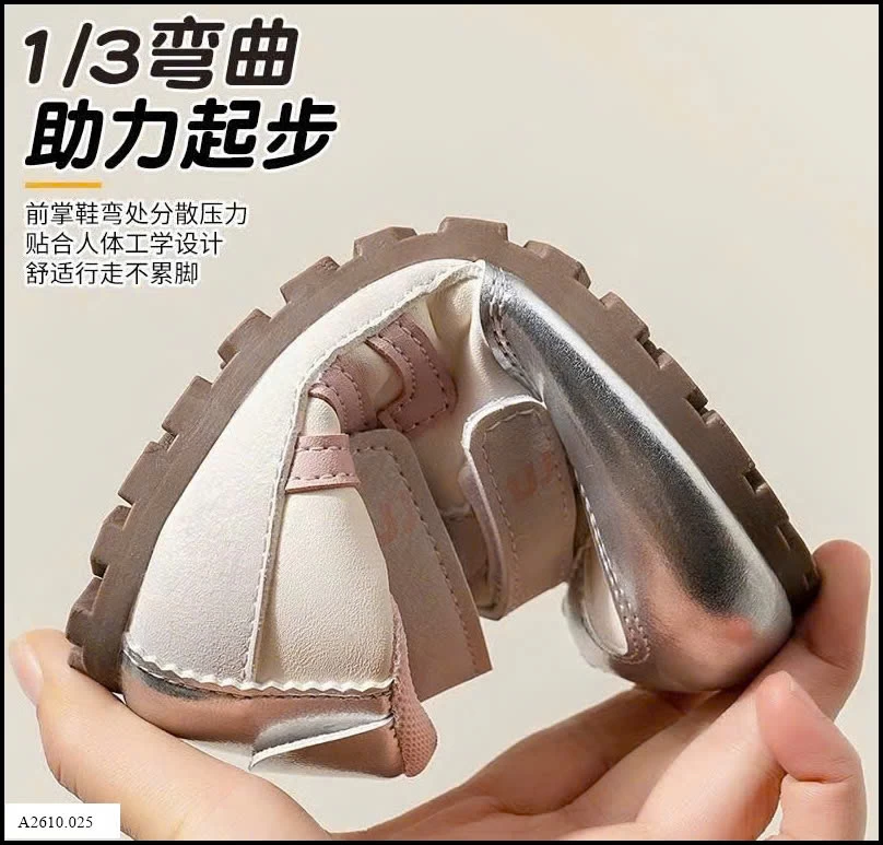 GIÀY THỂ THAO QUAI DÁN BÉ GÁI  Giá sỉ 150k