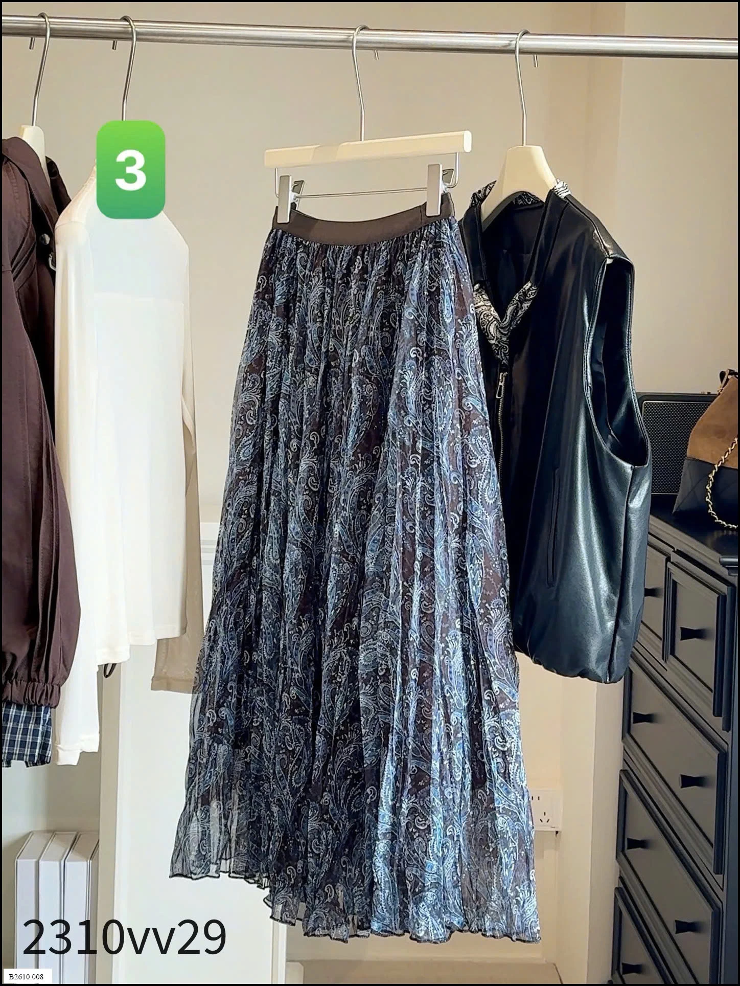 CHÂN VÁY VOAN ANNA   Giá sỉ 195k