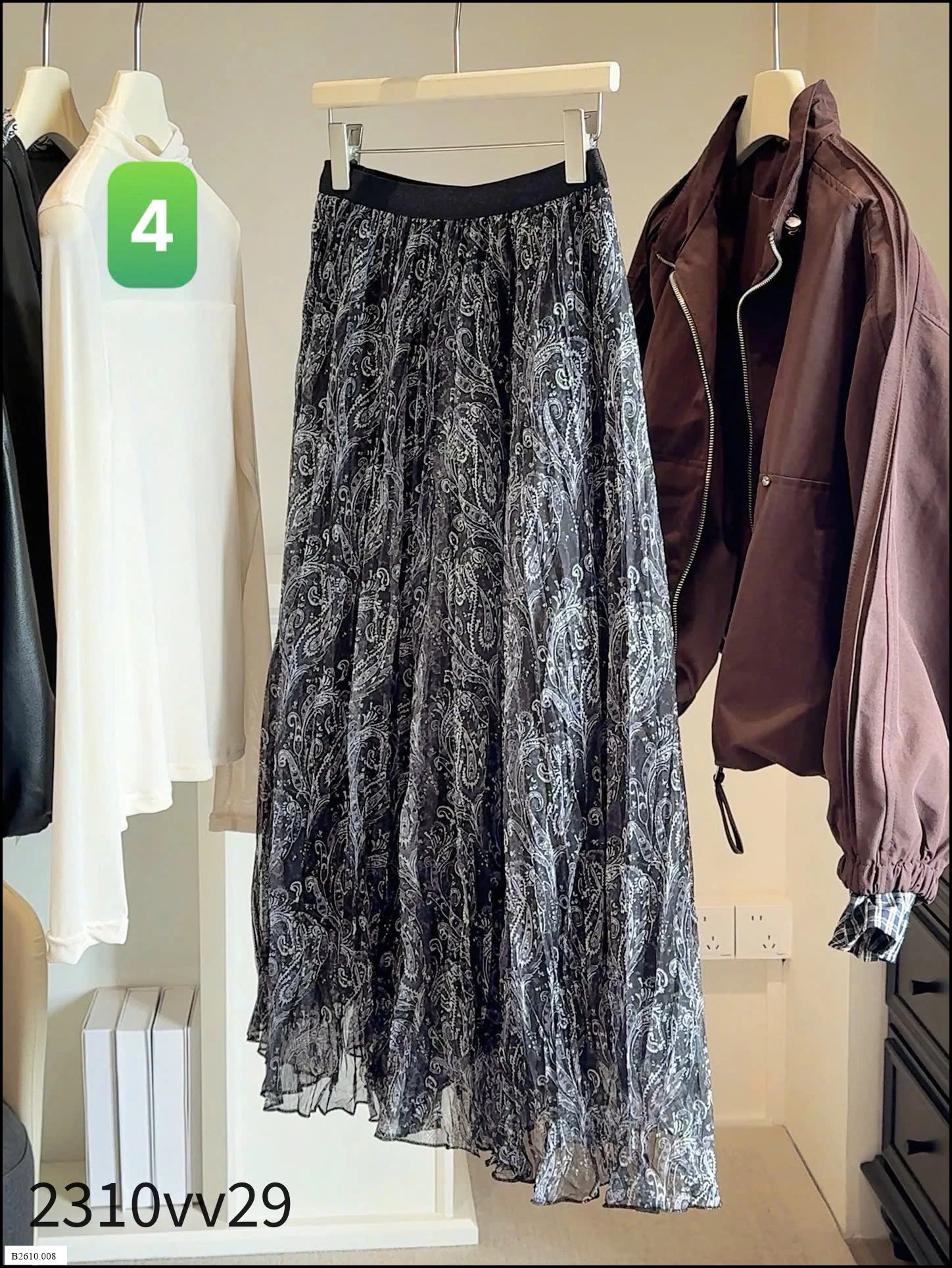 CHÂN VÁY VOAN ANNA   Giá sỉ 195k