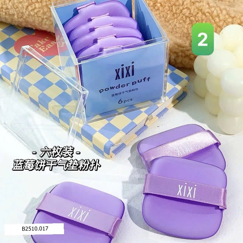HỘP MÚT ĐÁNH NỀN MỀM MỊN 6 CÁI  Giá sỉ 55k/set 2 hộp cùng màu