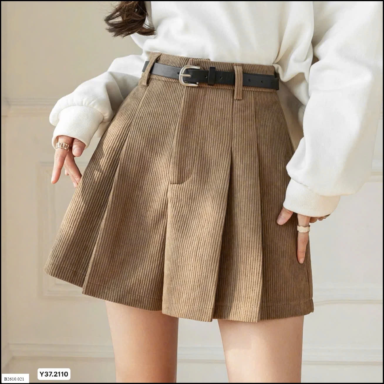 QUẦN SHORT XẾP LY GIẢ VÁY CHO NỮ  Giá sỉ 95k