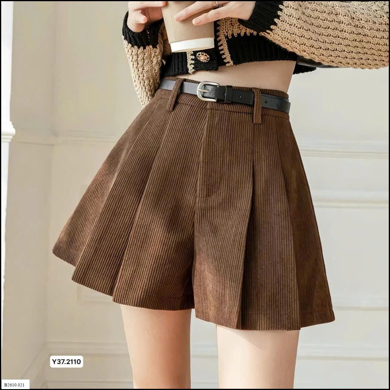 QUẦN SHORT XẾP LY GIẢ VÁY CHO NỮ  Giá sỉ 95k