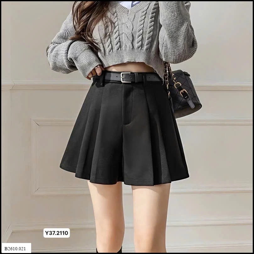 QUẦN SHORT XẾP LY GIẢ VÁY CHO NỮ  Giá sỉ 95k