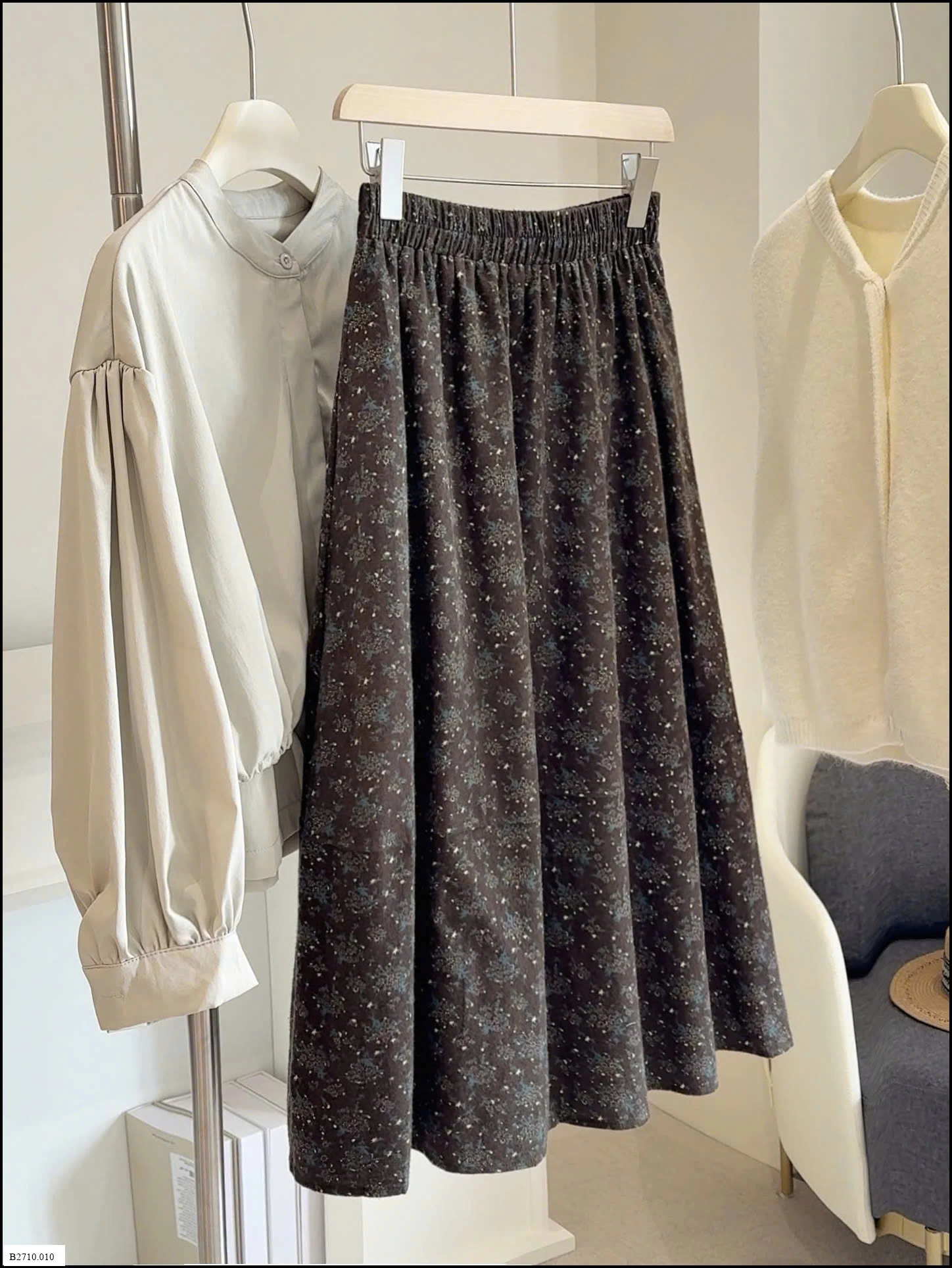 CHÂN VÁY DÀI CẠP CHUN Giá sỉ 170k