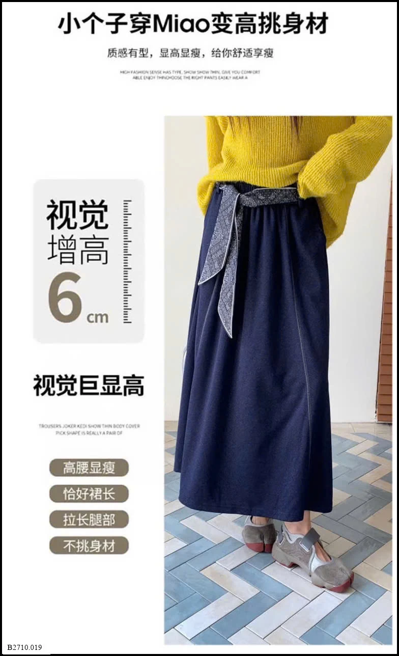 CHÂN VÁY MIDI DÁNG DÀI MANUVIVI Giá sỉ 150k