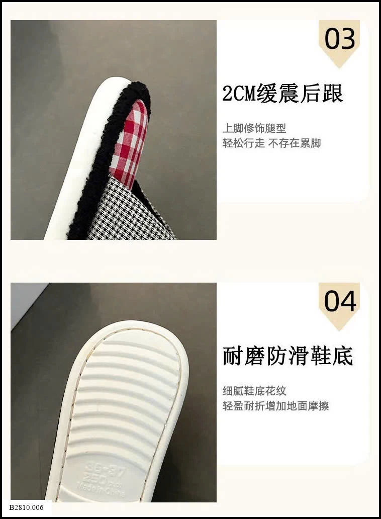 DÉP ĐI TRONG NHÀ DỄ THƯƠNG CHO NỮ Giá sỉ 130k
