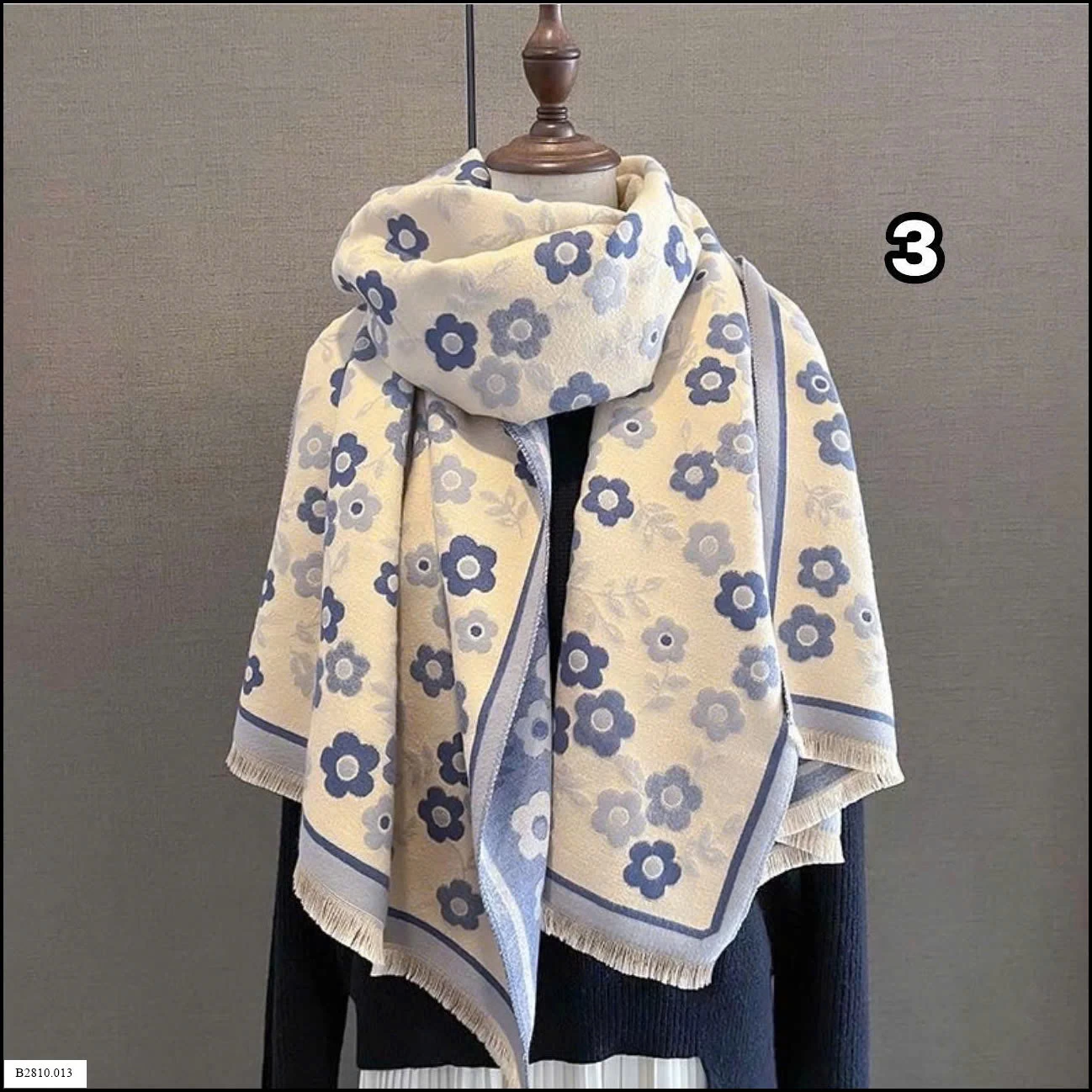 Khăn choàng hoa xinh xắn  Giá sỉ 95k