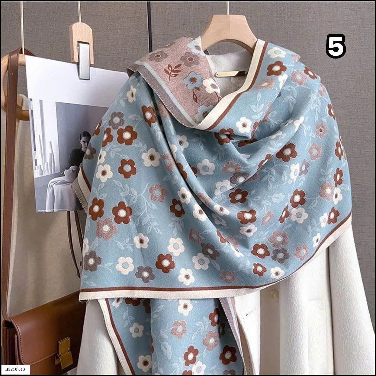 Khăn choàng hoa xinh xắn  Giá sỉ 95k