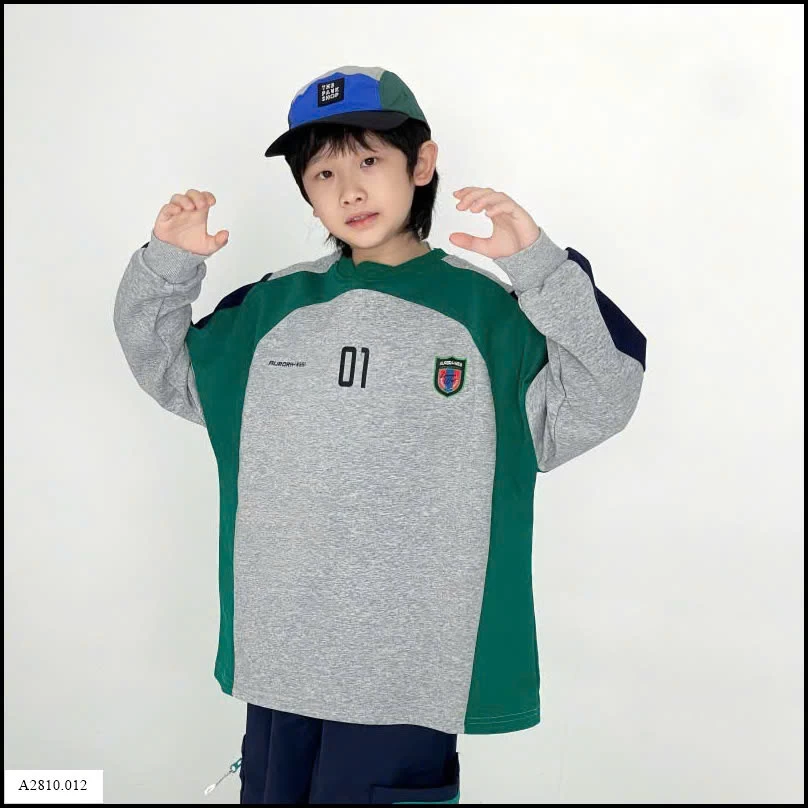 ÁO NỈ PHỐI MÀU SỐ 01 Giá sỉ sz 110-140: 183k  sz 150-160: 195k  sz 165: 208k