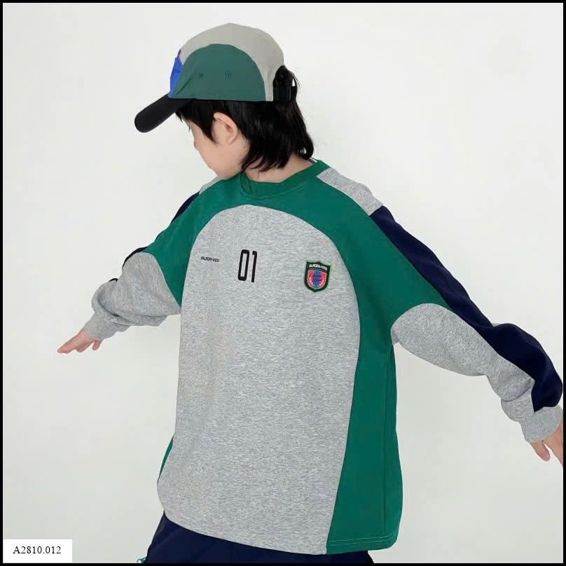 ÁO NỈ PHỐI MÀU SỐ 01 Giá sỉ sz 110-140: 183k  sz 150-160: 195k  sz 165: 208k