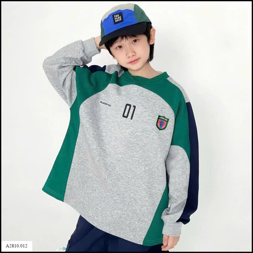 ÁO NỈ PHỐI MÀU SỐ 01 Giá sỉ sz 110-140: 183k  sz 150-160: 195k  sz 165: 208k