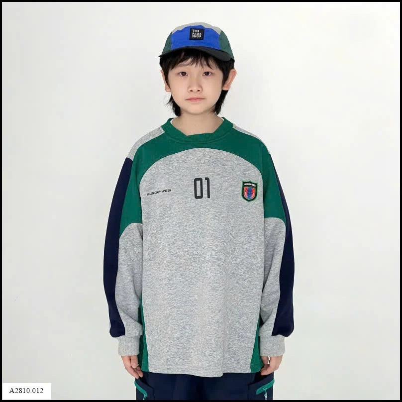 ÁO NỈ PHỐI MÀU SỐ 01 Giá sỉ sz 110-140: 183k  sz 150-160: 195k  sz 165: 208k