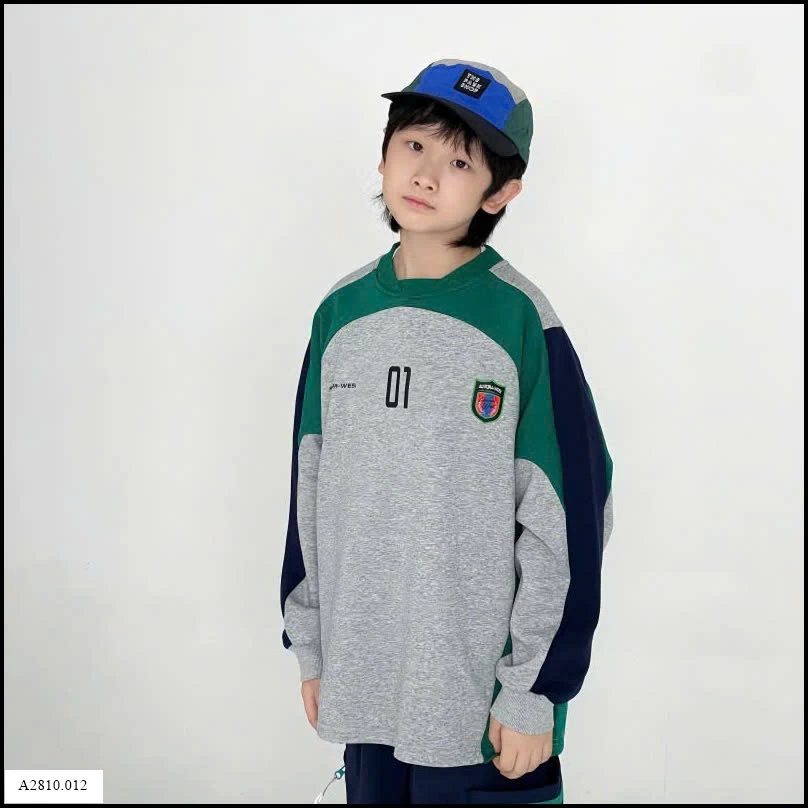 ÁO NỈ PHỐI MÀU SỐ 01 Giá sỉ sz 110-140: 183k  sz 150-160: 195k  sz 165: 208k