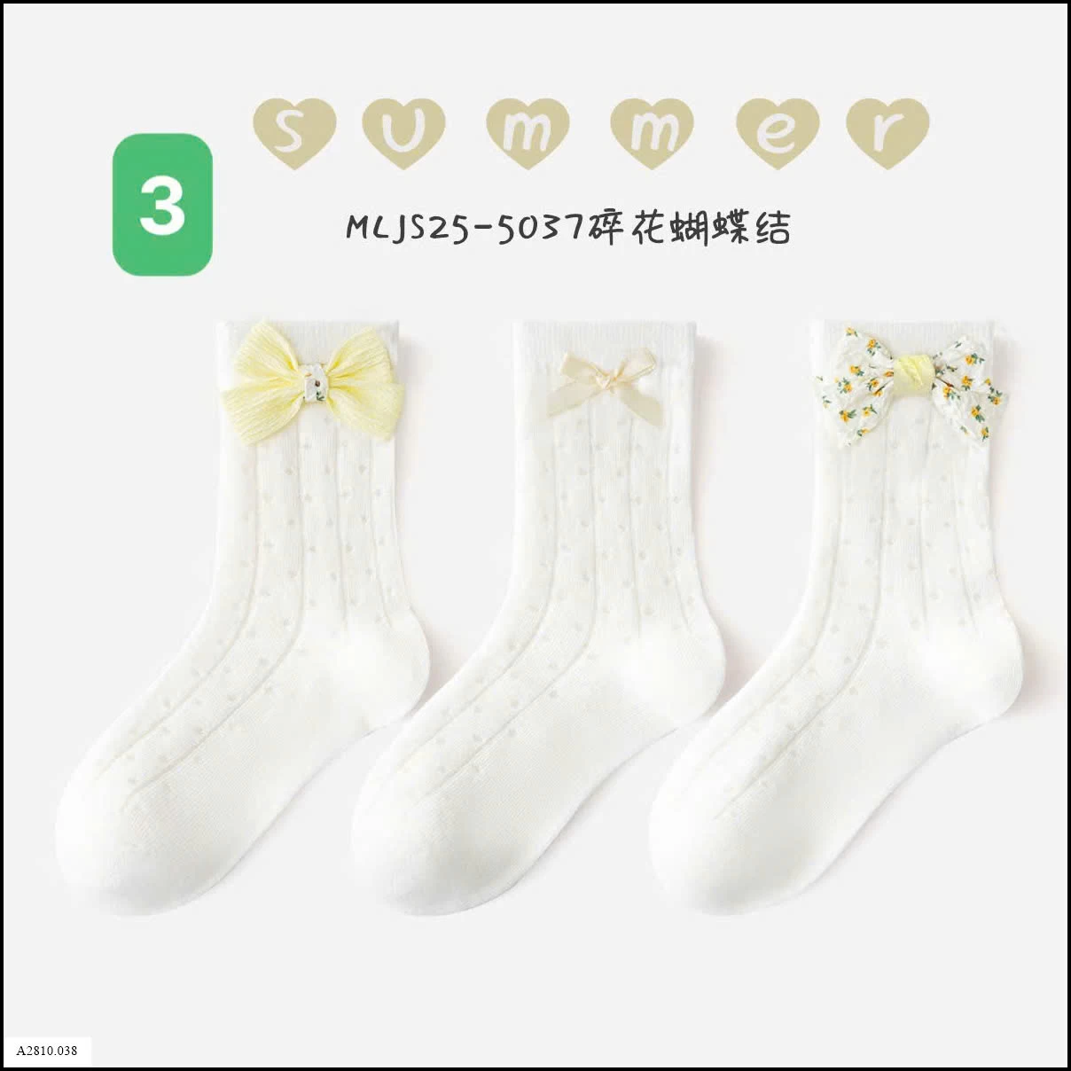 SÉT 3Đ TẤT LƯỚI NƠ   Giá sỉ 50k/set 3đ