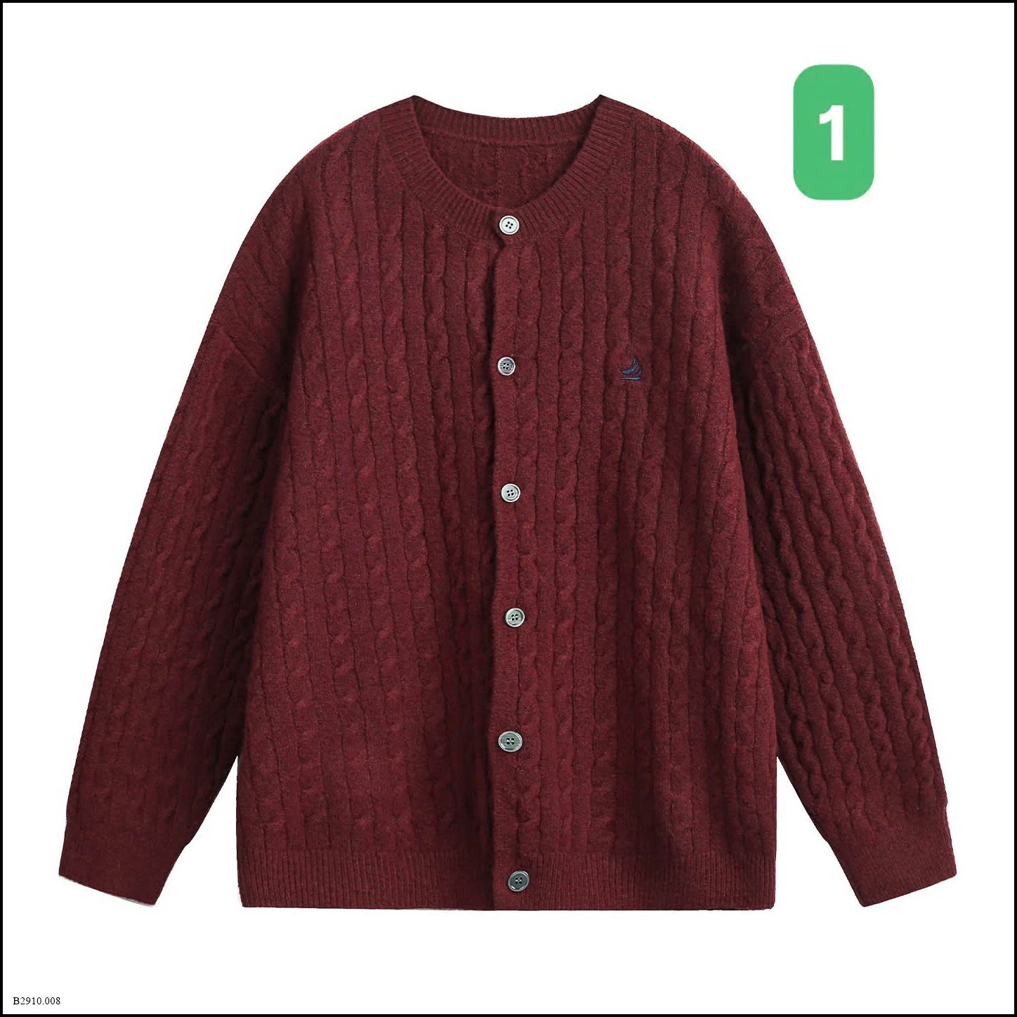 KHOÁC LEN VẶN THỪNG THÊU LOGO  Giá sỉ 270ka