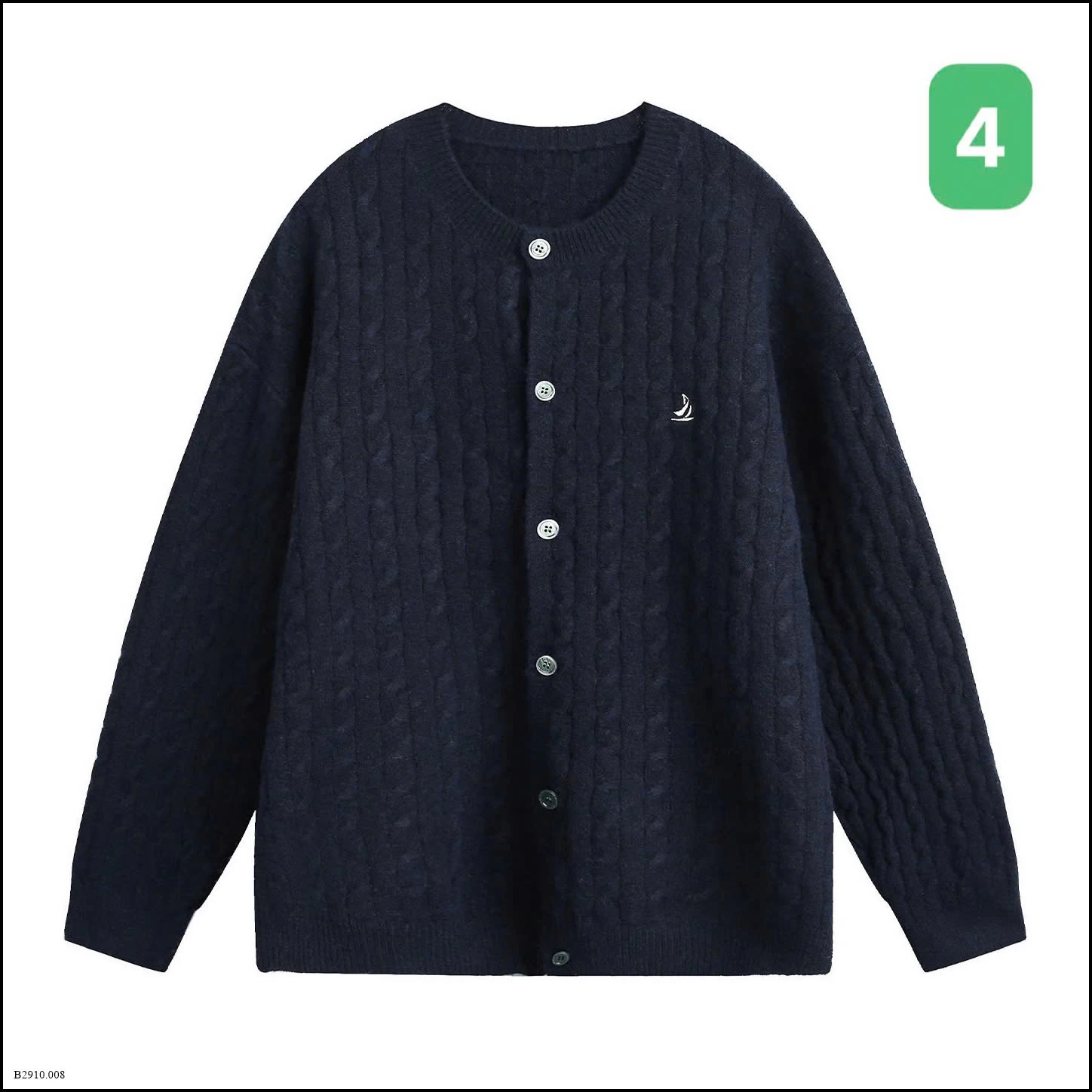 KHOÁC LEN VẶN THỪNG THÊU LOGO  Giá sỉ 270ka