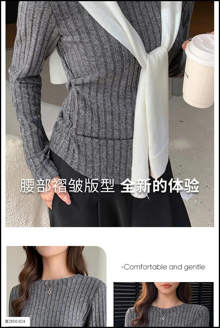 ÁO NỈ LEN RÚT EO  Giá sỉ 92k