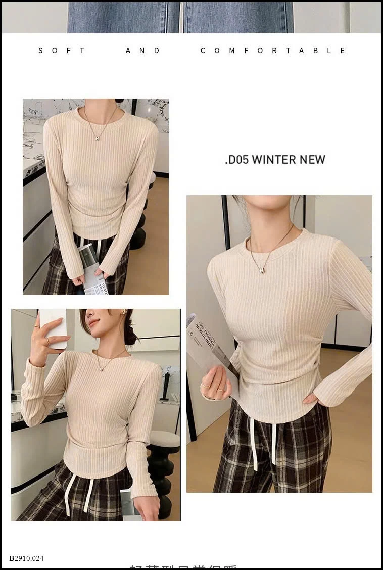 ÁO NỈ LEN RÚT EO  Giá sỉ 92k