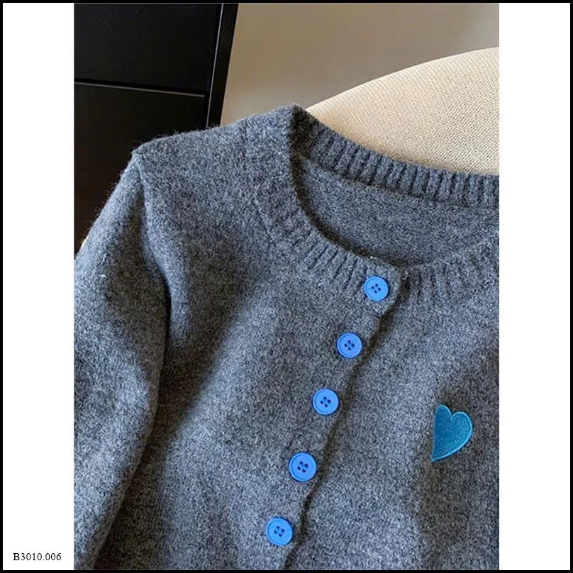 ÁO LEN XÁM CÀI CÚC PHỐI TAY  Giá sỉ 145k