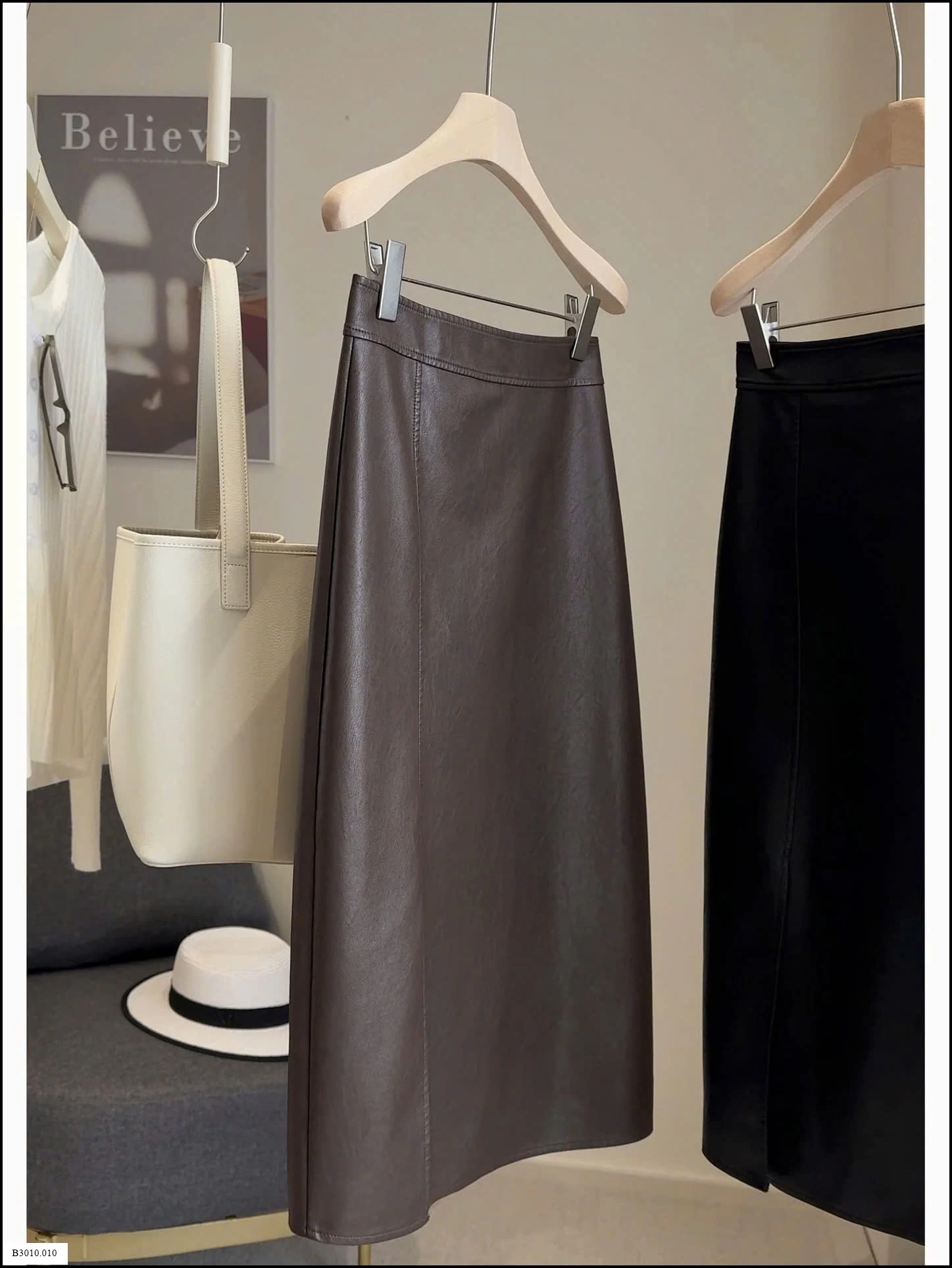 CHÂN VÁY DA DÁNG DÀI ANNA   Giá sỉ 160k