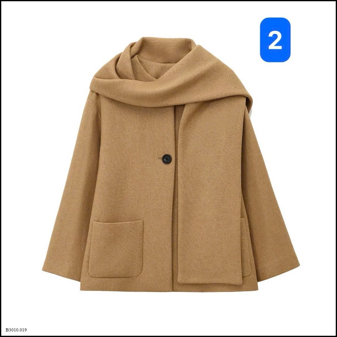 ÁO KHOÁC DẠ KÈM KHĂN   Giá sỉ 255k