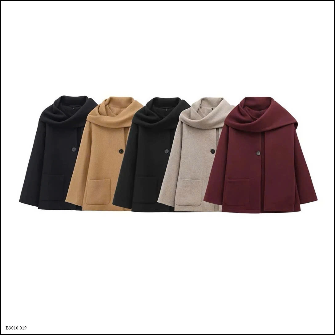 ÁO KHOÁC DẠ KÈM KHĂN   Giá sỉ 255k