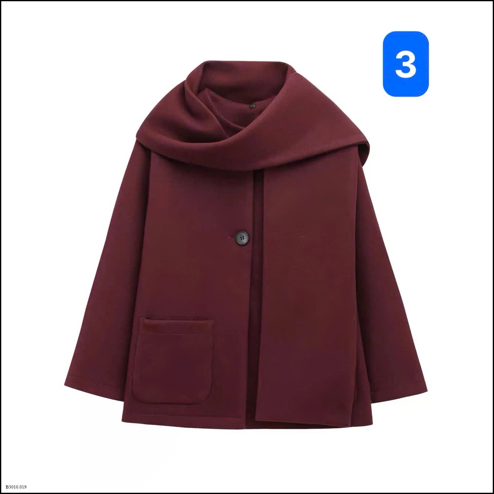 ÁO KHOÁC DẠ KÈM KHĂN   Giá sỉ 255k