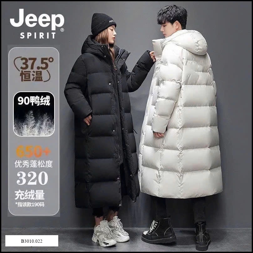 ÁO PHAO DÁNG DÀI NAM NỮ JEEP   Giá sỉ 455k