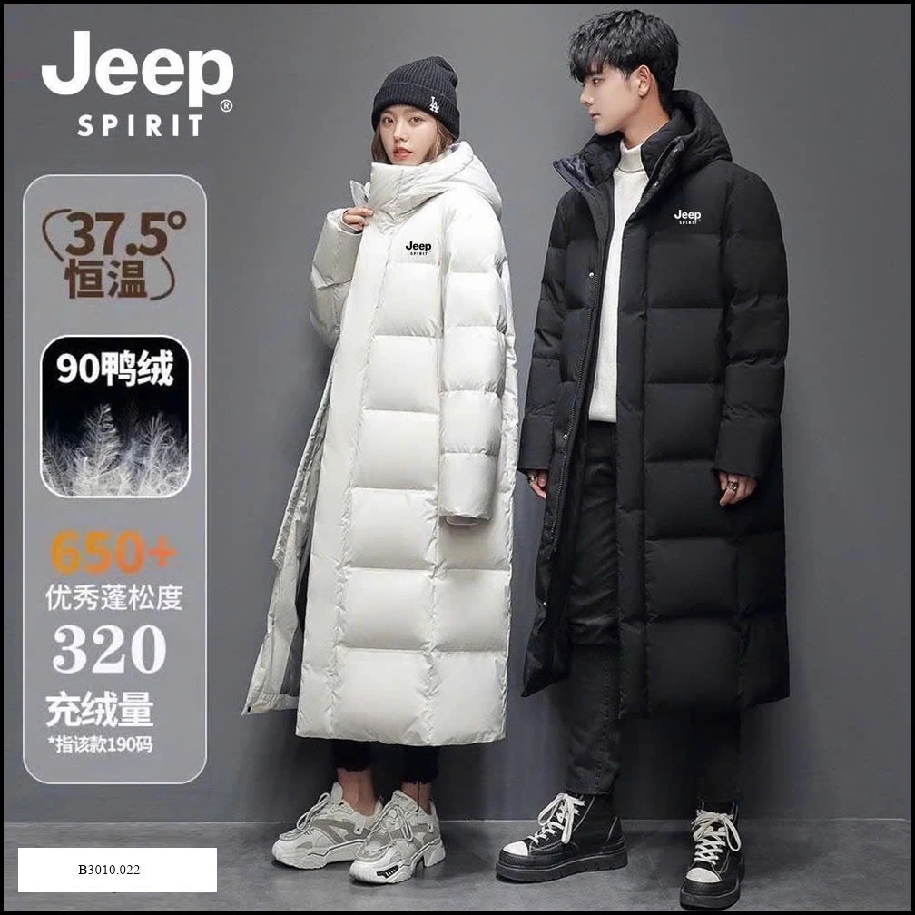 ÁO PHAO DÁNG DÀI NAM NỮ JEEP   Giá sỉ 455k